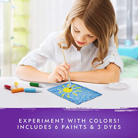  NATIONAL GEOGRAPHIC Kids Paper Making Kit - Make & Decorate 10  Sheets of Craft Paper, Includes Wooden Silk Screen Mold, Paints & More, Fun  Art Kit for Scrapbooking & Other Kids