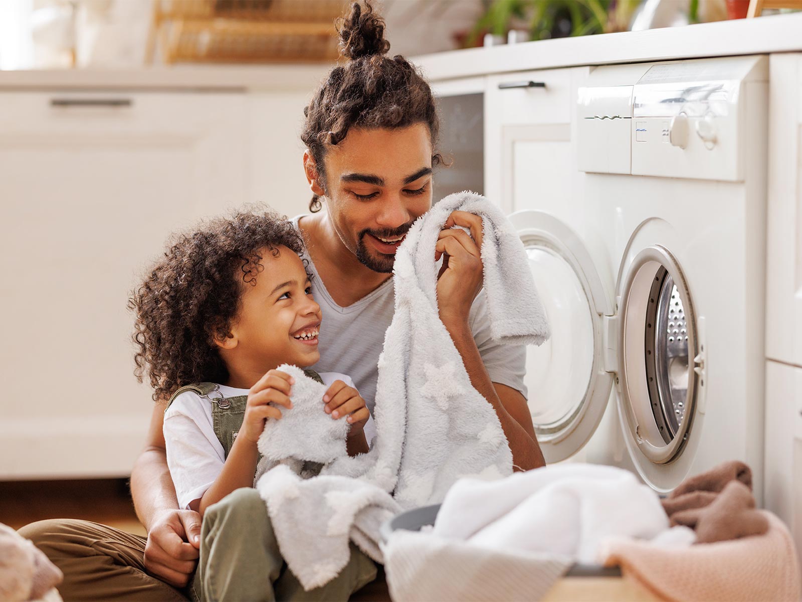 Helping with the Laundry