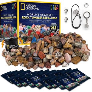 NATIONAL GEOGRAPHIC Platinum Series Ultra Quiet Rock Polisher Kit -  Patent-Pending for Kids & Adults, 2 lb. Barrel, Rocks, Grit, GemFoam, Rock  Tumblers - Yahoo Shopping