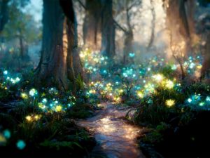 AI generated fantasy forest