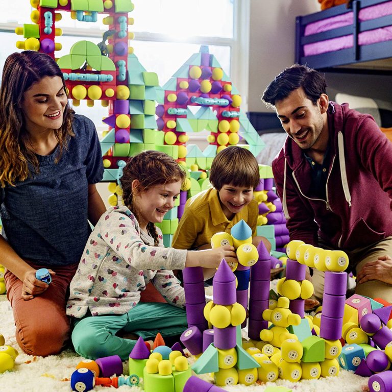 Blockaroo Magnetic Foam Building Blocks Castle Set | Think Blue Marble