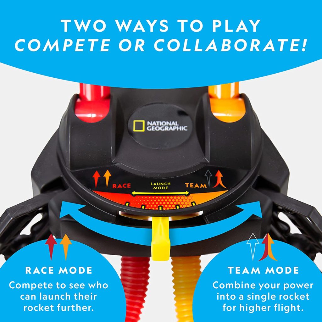 NATIONAL GEOGRAPHIC Air Rocket Racer Toy | Think Blue Marble