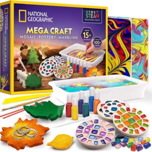  NATIONAL GEOGRAPHIC Deluxe Pottery Wheel Kit – Complete Starter  Pottery Set, Plug-In Motor, 3 lbs. Air Dry Clay, Gemstone Chips, Sculpting  Tools, Patented Arm Tool, Paints & More, Great Kids Craft Kit