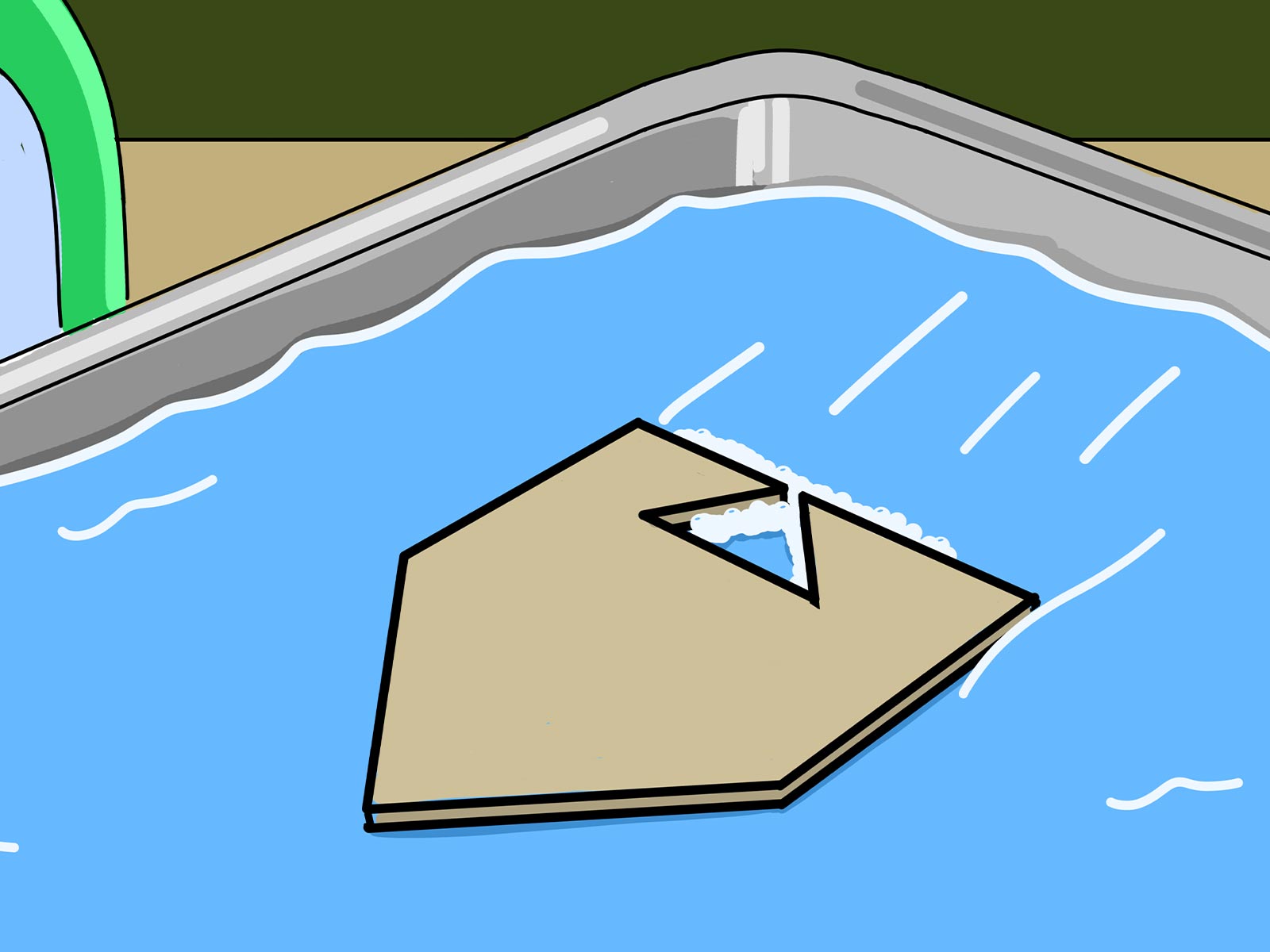 Soap powered boat illustration